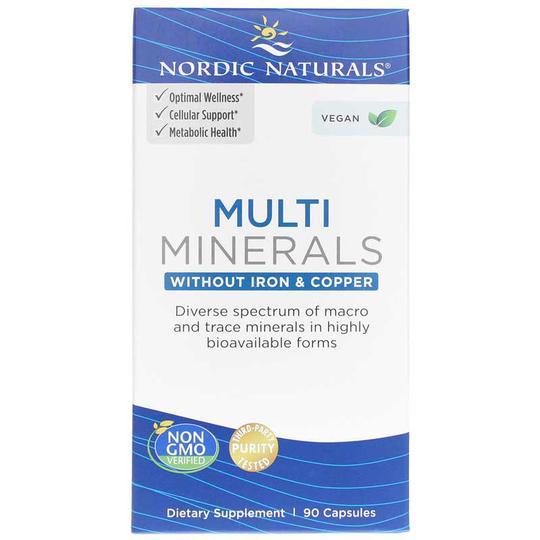 Nordic Naturals Multi Minerals without Iron & Copper 90 Capsules