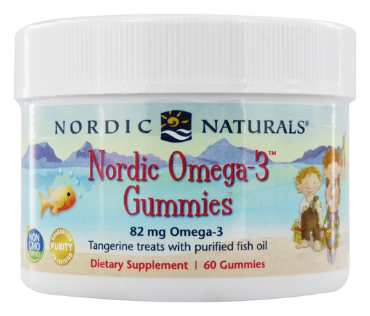 Nordic Naturals - Nordic Omega-3 Gummies Tangerine 82 mg. - 60 Gummies