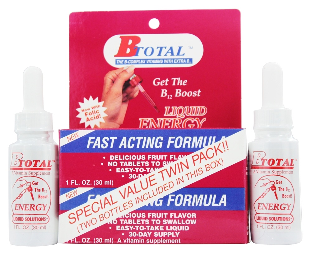 Sublingual B Total - Liquid Energy Twin Pack (2 x 1 oz. Bottles) - 2 fl. oz.
