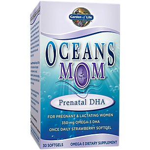 Oceans Mom Prenatal DHA Omega-3 - 350mg DHA / 15mg EPA - Strawberry (30 Softgels)