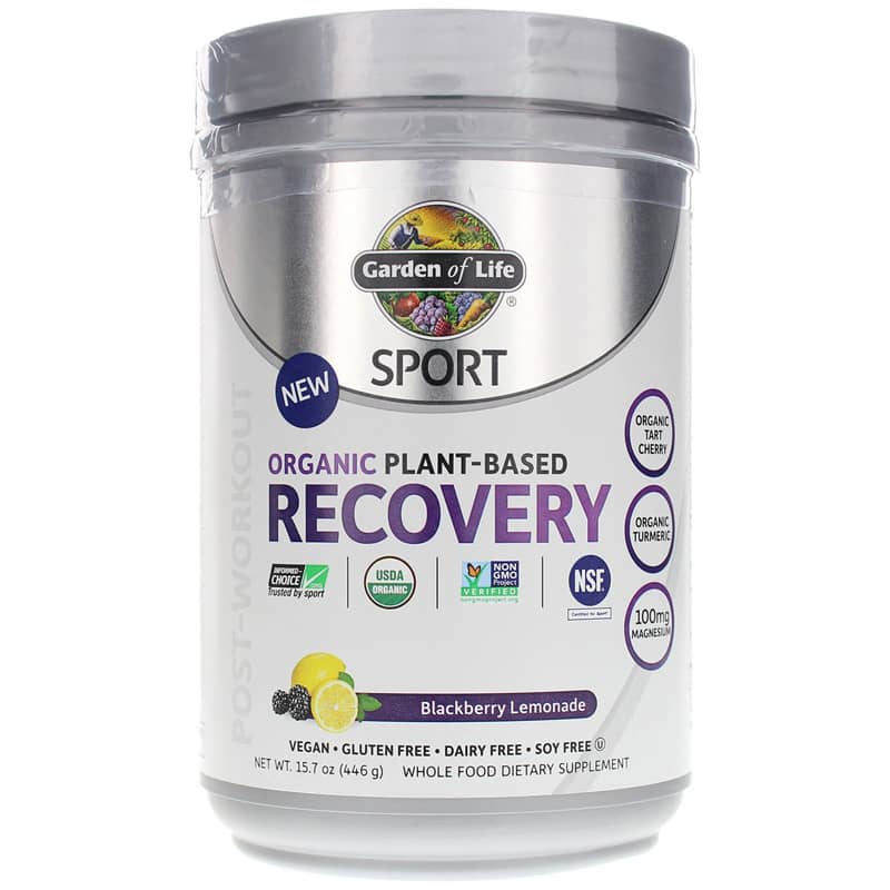 Garden of Life Sport Organic Plant-Based Recovery Blackberry Lemonade 15.7 Oz