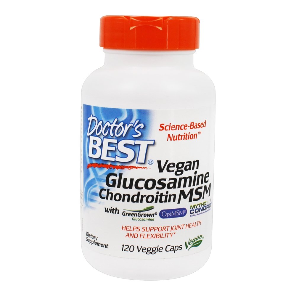 Doctor's Best - Vegan Glucosamine Chondroitin MSM - 120 Vegetable Capsule(s)