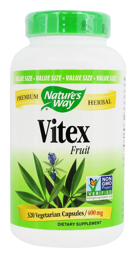 Nature's Way - Vitex Fruit 400 mg. - 320 Vegetarian Capsules