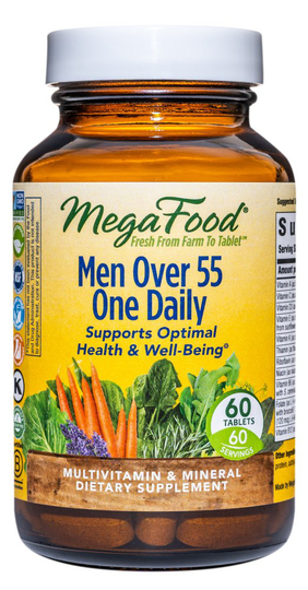 MegaFood - Men Over 55 One Daily Multivitamin - 60 Tablets