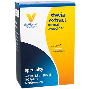 Stevia Extract - Natural, Non-GMO & Zero Calorie Sweetener (100 Packets)