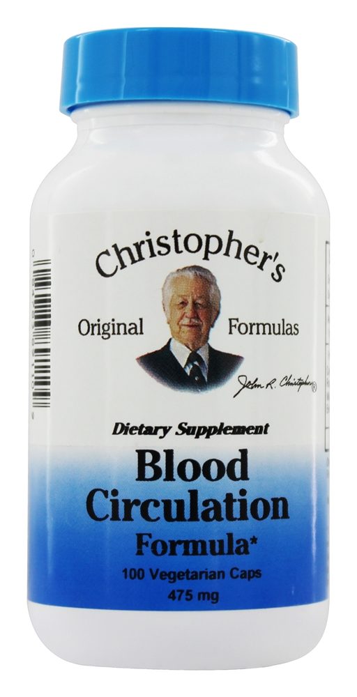 Dr. Christopher's Original Formulas - Blood Circulation Formula - 100 Vegetarian Capsules