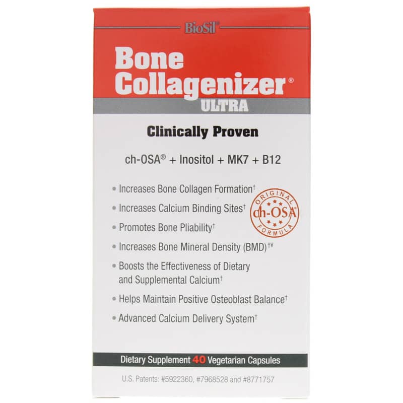 Natural Factors BioSil Bone Collagenizer Ultra 40 Veg Capsules