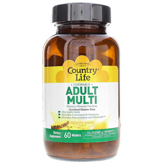 Country Life Chewable Adult Multi 60 Wafers