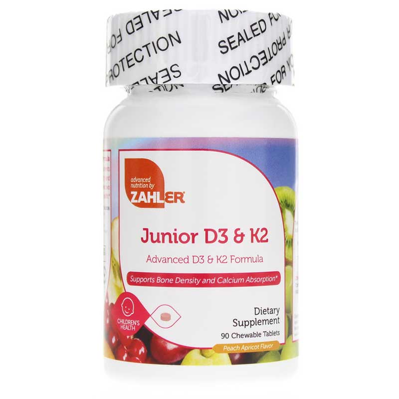 Zahler Junior D3 & K2 90 Chewable Tablets