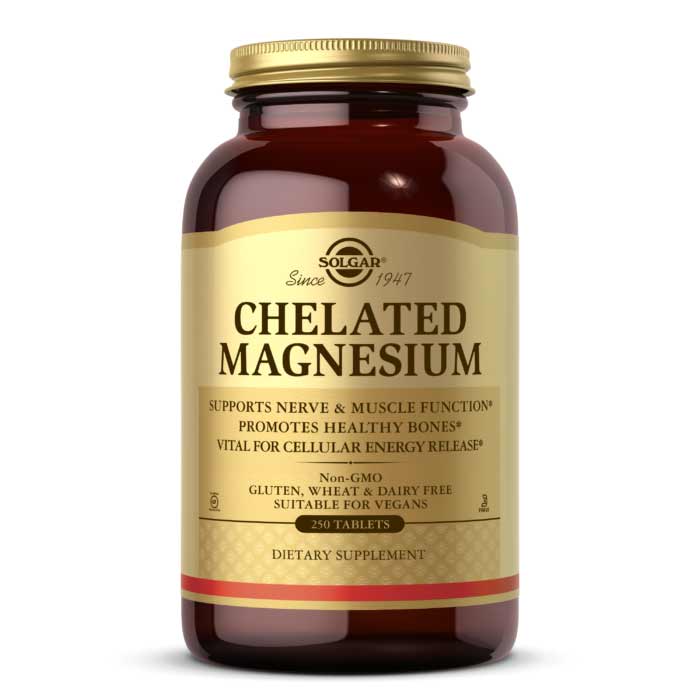Solgar Chelated Magnesium California Only Tablets