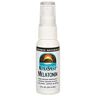 NutraSpray Melatonin - Timed Release Sublingual - Natural Orange Flavor (2 Fluid Ounces)