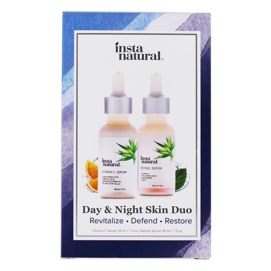 InstaNatural - Day & Night Skin Duo Retinol & Vitamin C Serum Kit