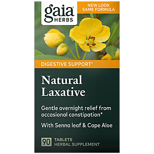 Natural Laxative with Senna Leaf & Cape Aloe Extracts (90 Tablets)