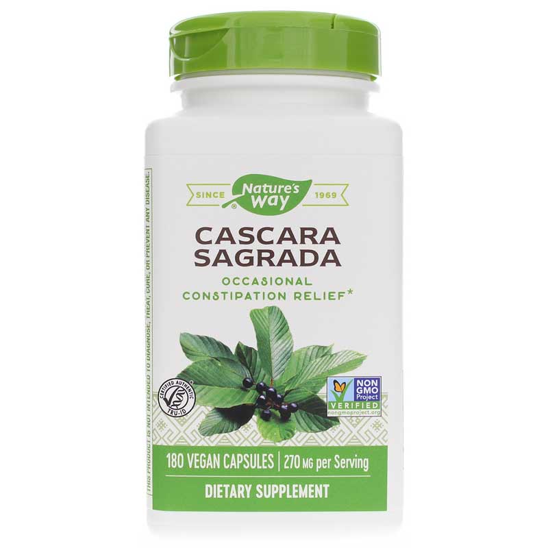 Natures Way Cascara Sagrada 270 Mg 180 Vegan Capsules