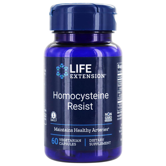 Life Extension - Homocysteine Resist Healthy Artery Maintenance - 60 Vegetarian Capsules