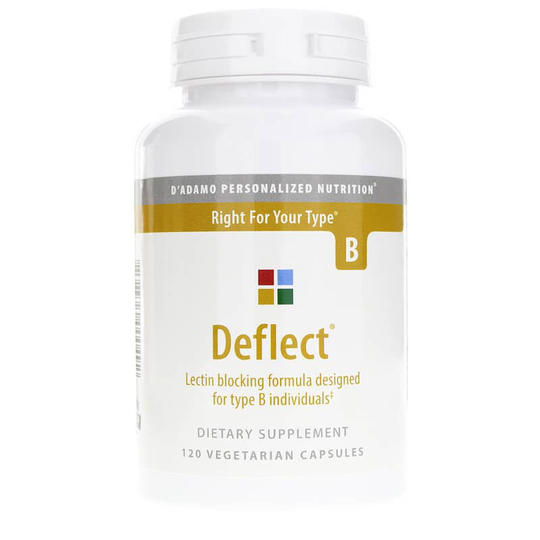 D Adamo Personalized Nutrition Deflect Type B Lectin Blocking Formula 120 Veg Capsules