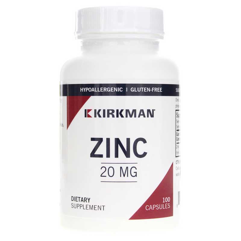 Kirkman Zinc 20 Mg 100 Capsules