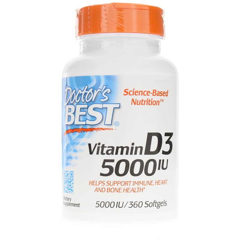 Doctors Best Vitamin D3 5000 IU 360 Softgels