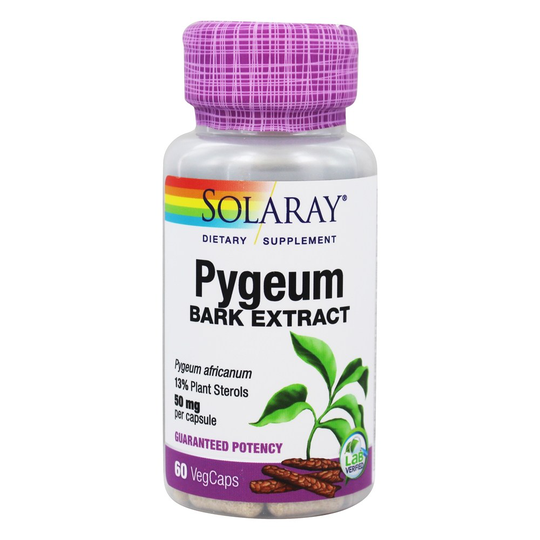 Solaray - Guaranteed Potency Pygeum Africanum Extract 50 mg. - 60 Capsules