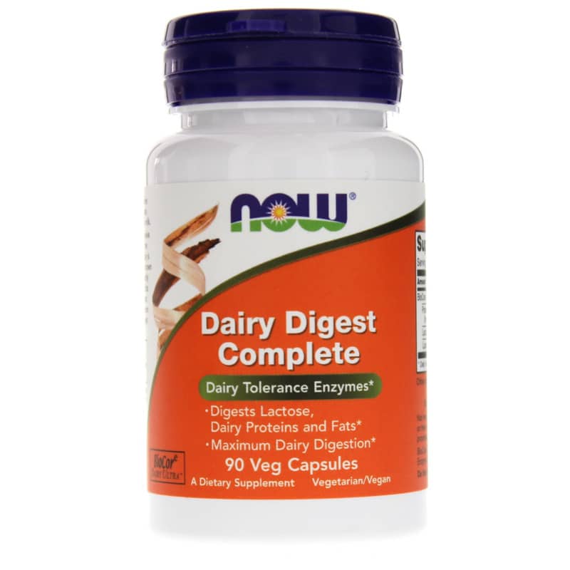 NOW Foods Dairy Digest Complete 90 Veg Capsules