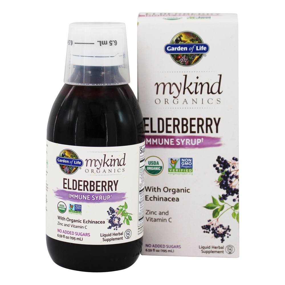 Garden of Life - mykind Organics Elderberry Immune Syrup - 6.59 fl. oz.