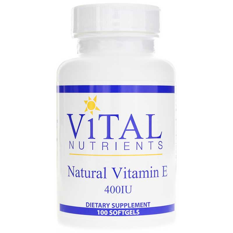 Vital Nutrients Natural Vitamin E 400 IU 100 Softgels