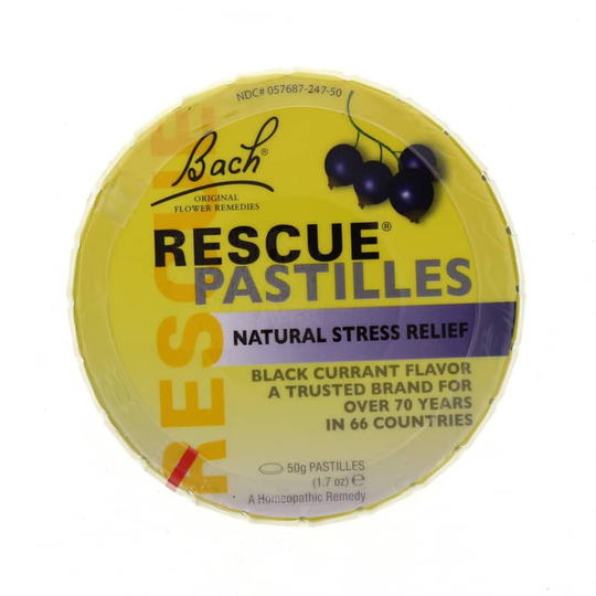 Bach Flower Remedies Rescue Pastilles Black Currant 1.7 Oz