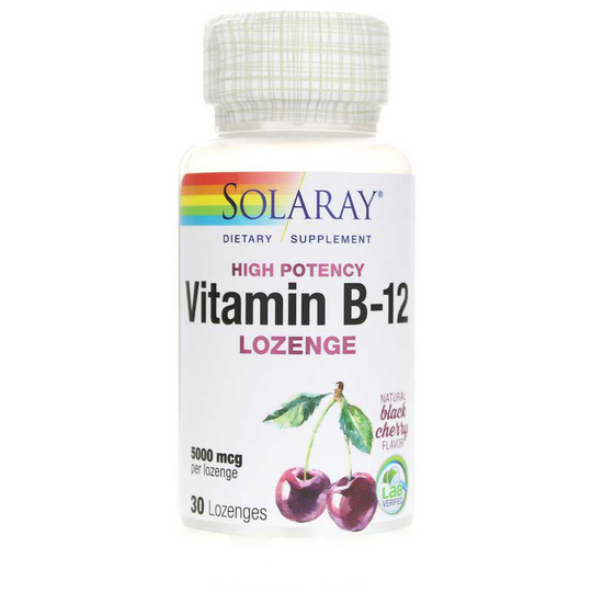 Solaray Vitamin B-12 5000 Mcg 30 Sublinguals