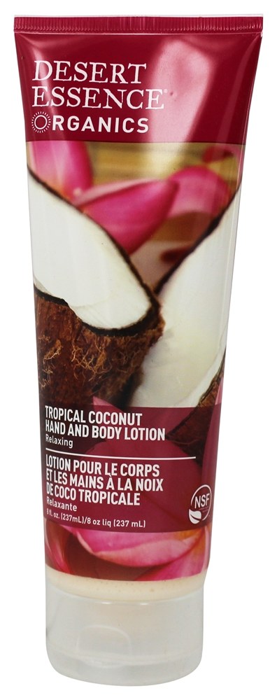 Desert Essence - Organics Hand And Body Lotion Tropical Coconut - 8 fl. oz.