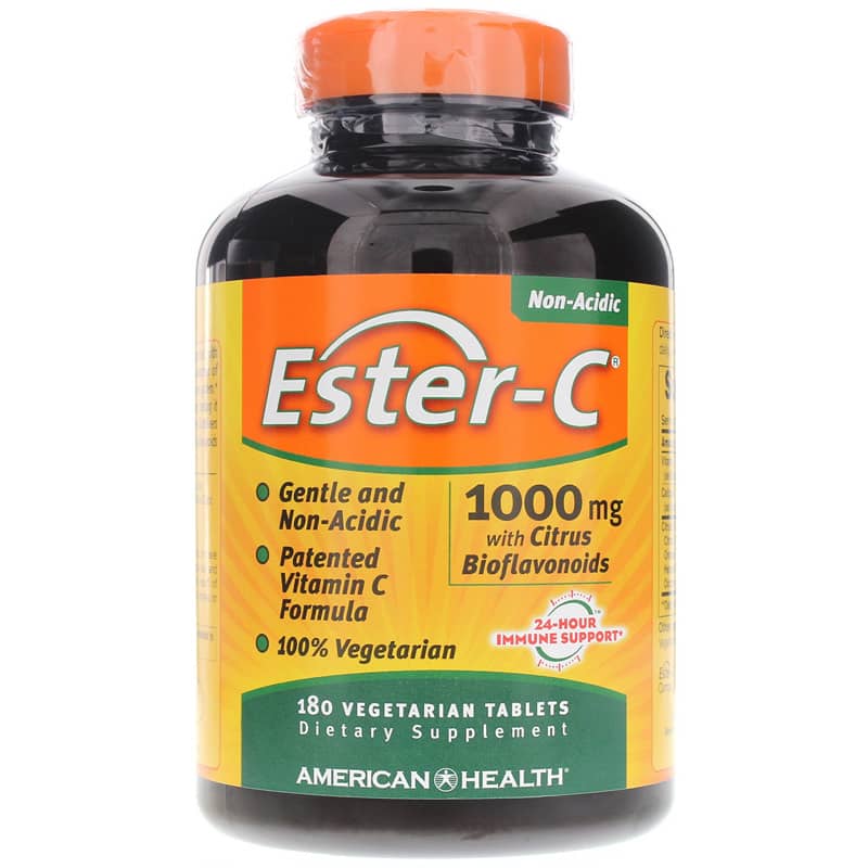 American Health Ester-C 1000 Mg Tablets with Citrus Bioflavonoids 180 Veg Tablets