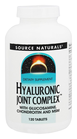 Source Naturals - Hyaluronic Joint Complex With Glucosamine Chondroitin and MSM - 120 Tablets