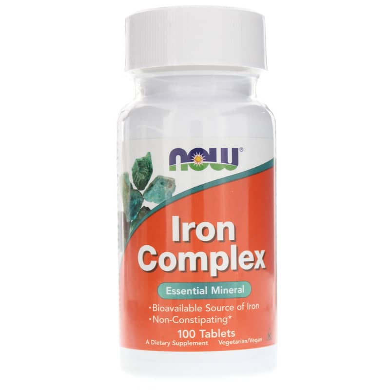 NOW Foods Iron Complex 100 Tablets