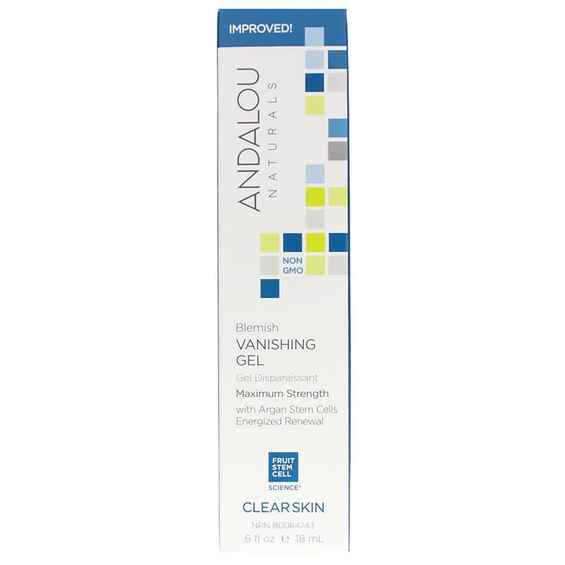 Andalou Naturals Blemish Vanishing Gel, Clear Skin Formula .6 Oz