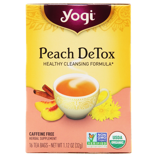 Yogi Tea - Organic Peach DeTox - 16 Tea Bags