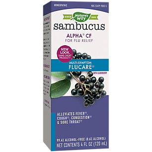 Sambucus Flucare Elderberry Syrup - Multi-Symptom Flu Relief (4 Fluid Ounces)
