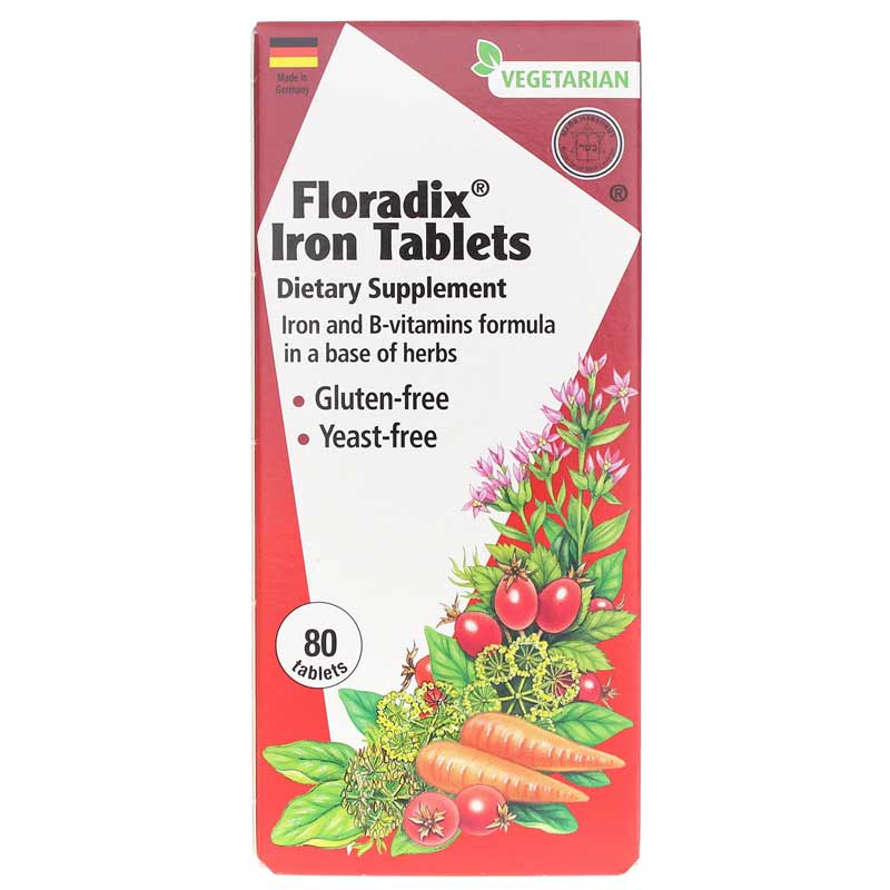 Salus Floradix Iron Tablets 80 Tablets