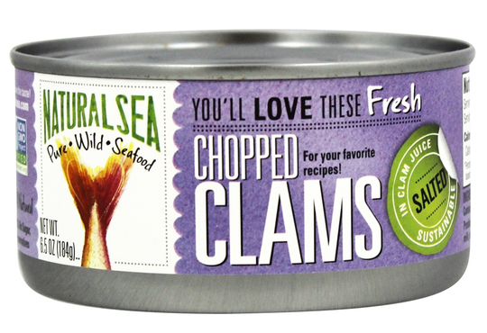 Natural Sea - Chopped Clams Salted - 6.5 oz.