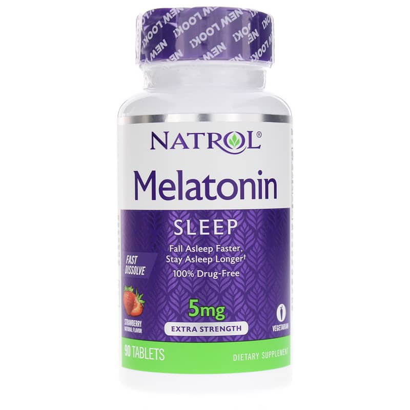 Natrol Melatonin 5 Mg Fast Dissolve Extra Strength 90 Tablets