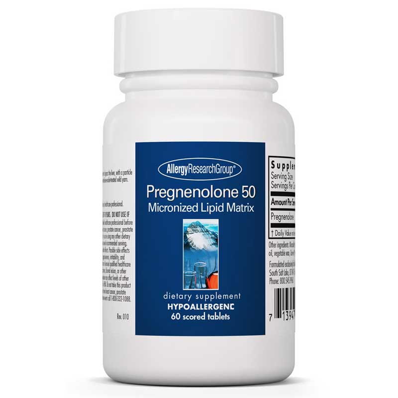 Allergy Research Group Pregnenolone 50 Mg 60 Tablets