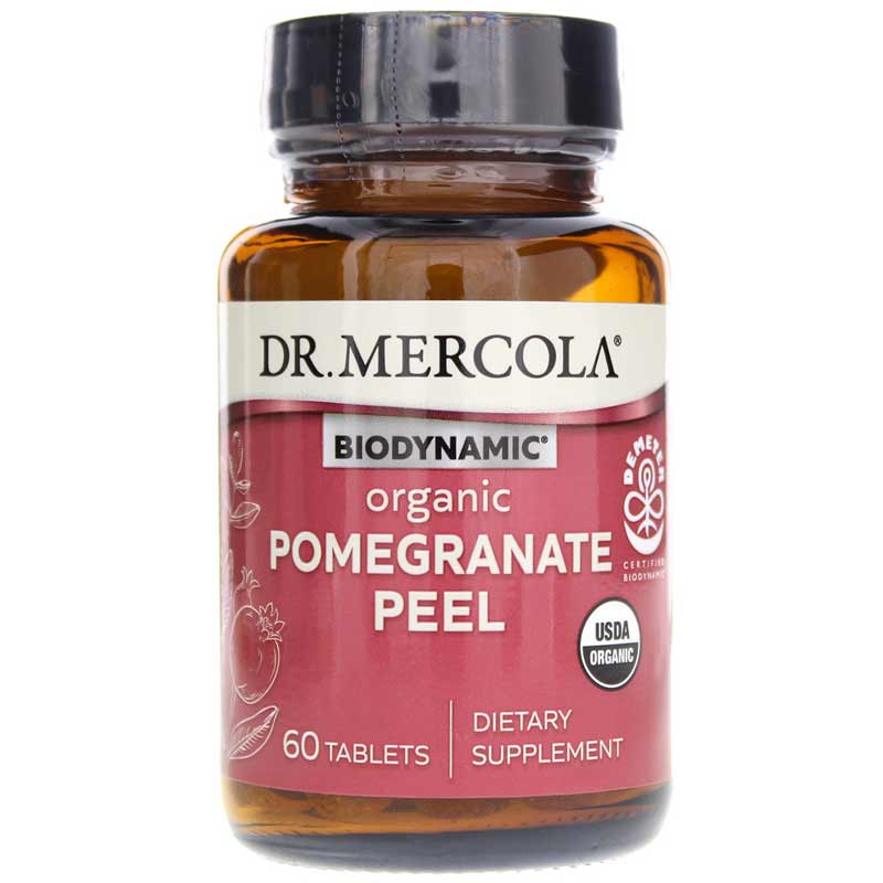 Dr. Mercola Biodynamic Organic Pomegranate Peel 60 Tablets