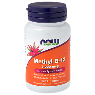 Methyl B12 - Methylcobalamin Plus Folic Acid - 5,000 MCG (120 Lozenges)