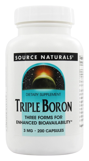 Source Naturals - Triple Boron 3 mg. - 200 Capsules
