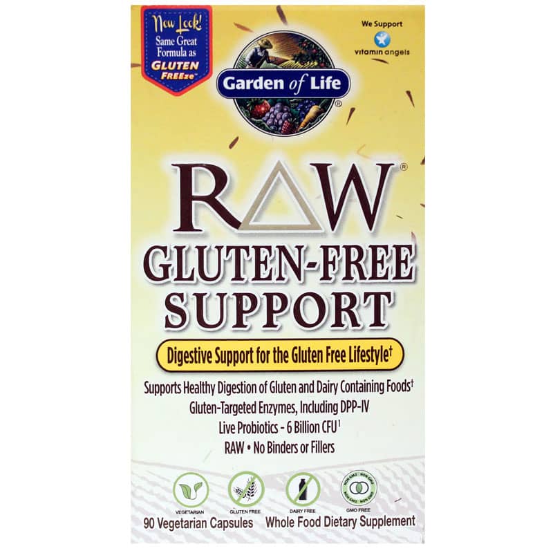 Garden of Life Raw Gluten Free Support 90 Veg Capsules
