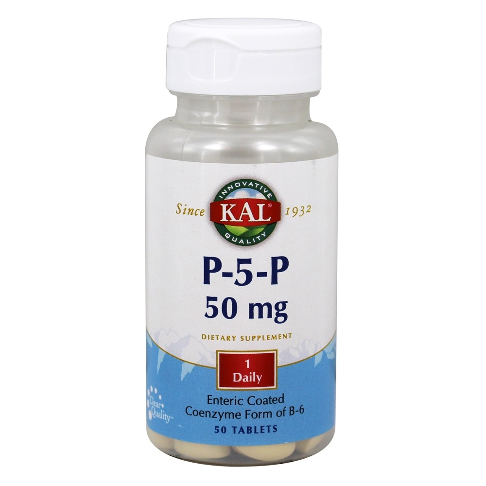 Kal - P-5-P Coenzyme form of B-6 50 mg. - 50 Tablets