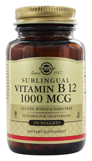Solgar - Vitamin B12 Sublingual 1000 mcg. - 250 Nugget(s)