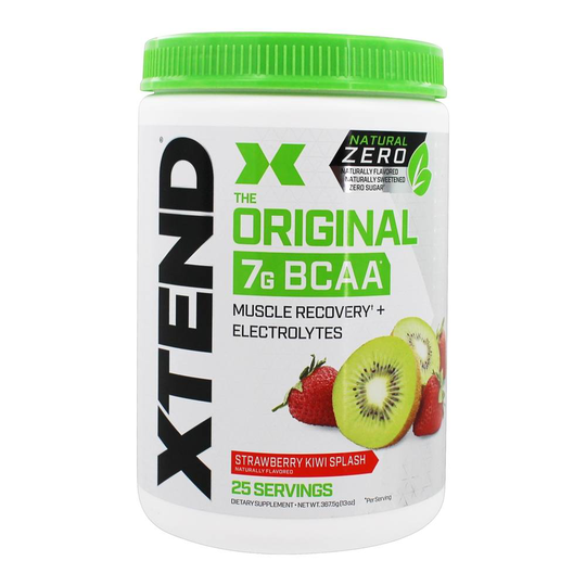 Scivation - Xtend Natural Zero The Original BCAA Muscle Recovery & Electrolytes Powder Strawberry Kiwi Splash - 13 oz.