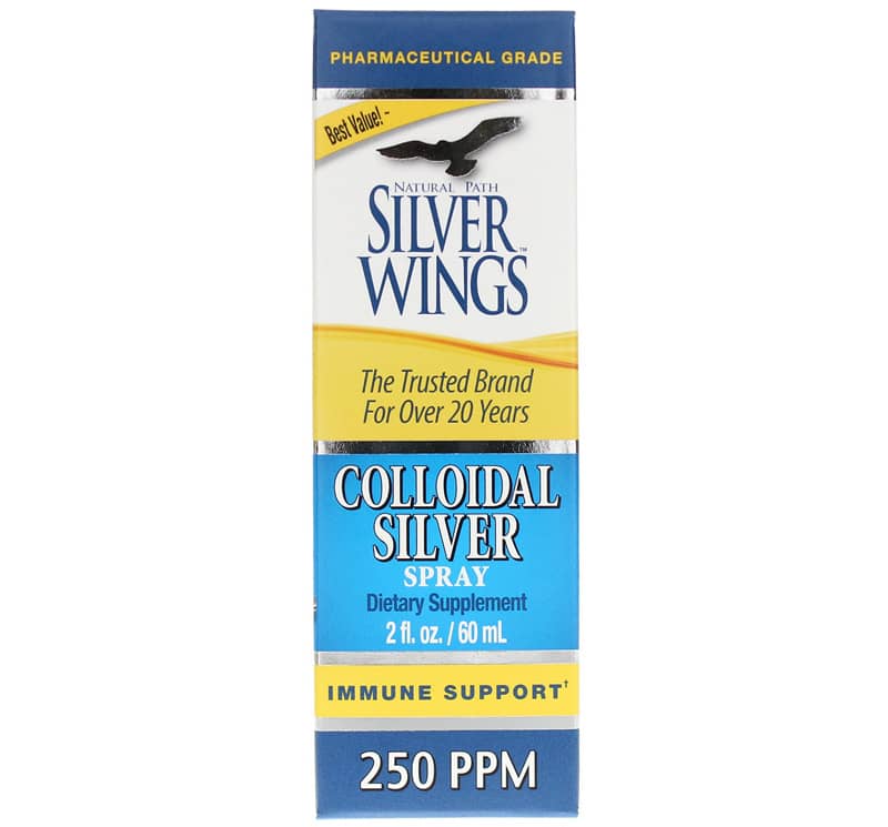 Natural Path Silver Wings Colloidal Silver Spray 250 PPM 2 Oz
