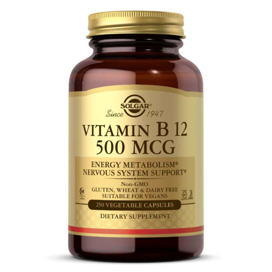 Solgar Vitamin B12 500 Mcg Capsules 250 Veg Capsules