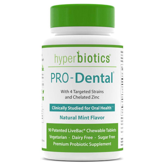 Hyperbiotics - Pro-Dental Probiotic Natural Mint - 90 Chewable Tablets
