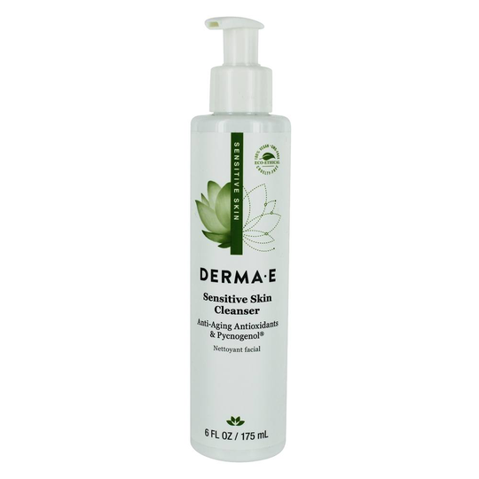 DERMA-E - Sensitive Skin Cleanser with Anti-Aging Antioxidants & Pycnogenol Fragrance-Free - 6 fl. oz.